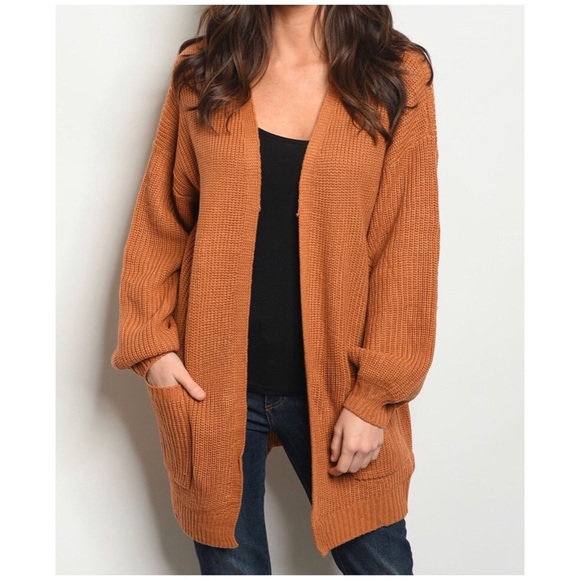 ❄️LAST2️⃣//CAMEL LACE UP CARDIGAN - Picture 4 of 11